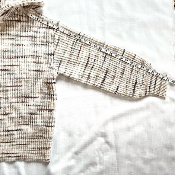 Christopher & Banks Space Dyed Shaker Stitch Zip Front Cardigan Sweater Size XL - Picture 14 of 15